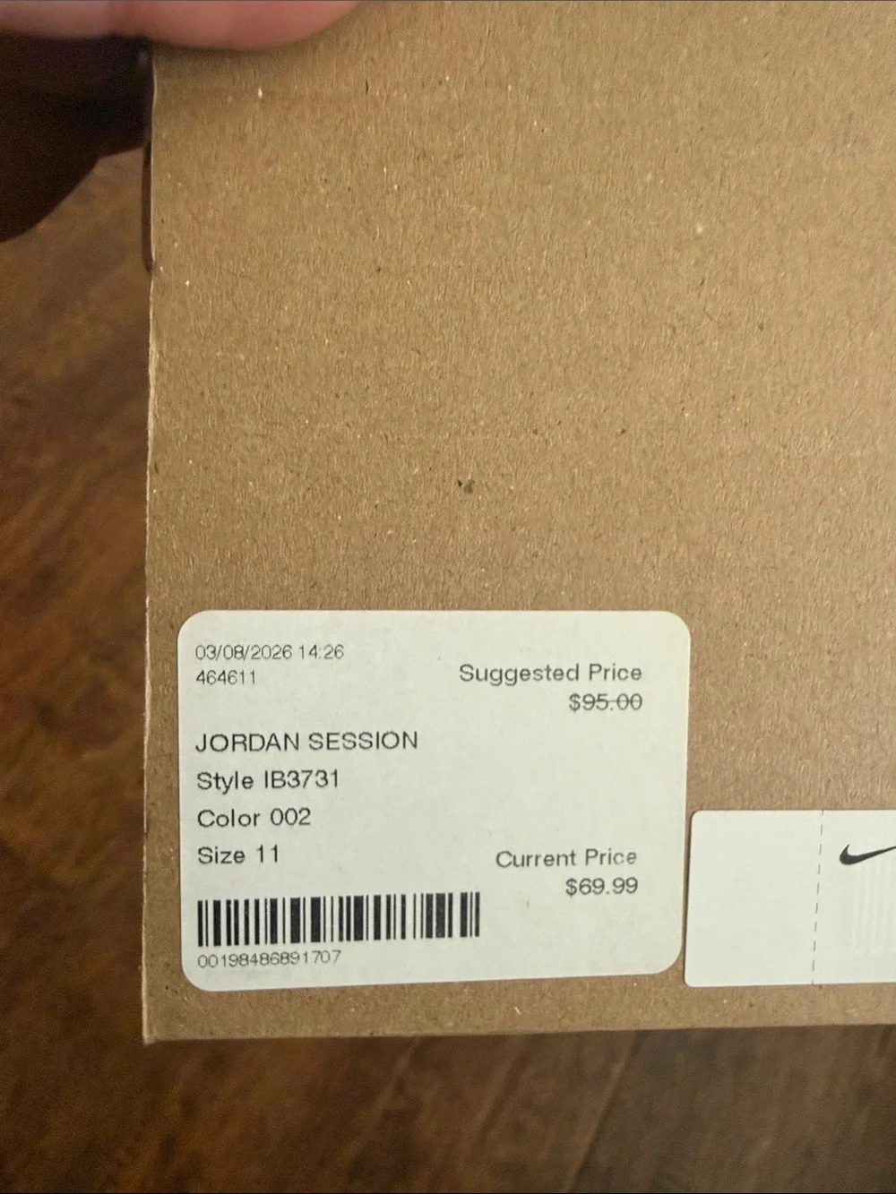 Jordan Men's Low-Top Sneakers in White and Black